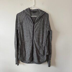 Athleta Grey Lightweight Zip Hoodie